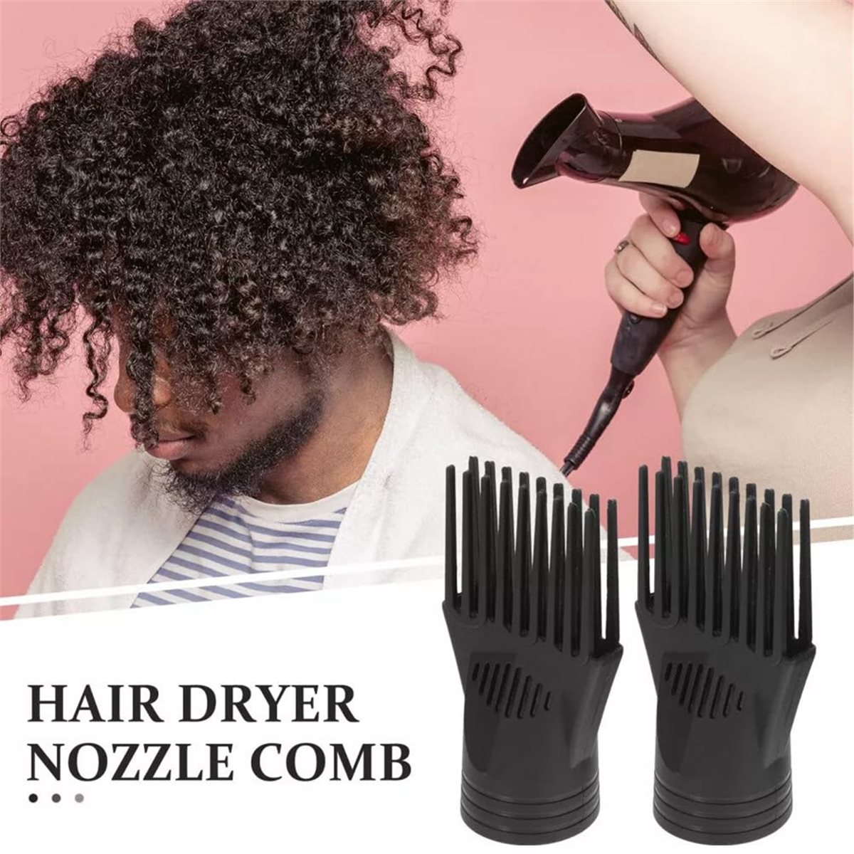 Hair Dryer Styling Comb Attachment - AA96 Accessorio Universale per Asciugacapelli a