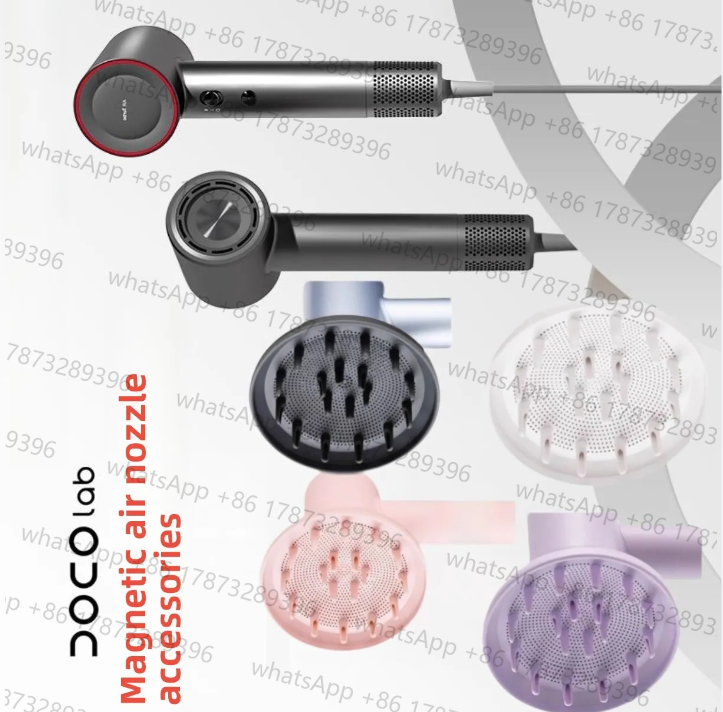 Hair Dryer With Magnetic Nozzles Diffusers - Adatto per DOCO LAB Cappa arricciacapelli