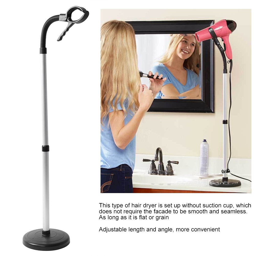 Hair Dryer Stand Hands Free Floor - Supporto per Asciugacapelli da Donna, Organizzatore