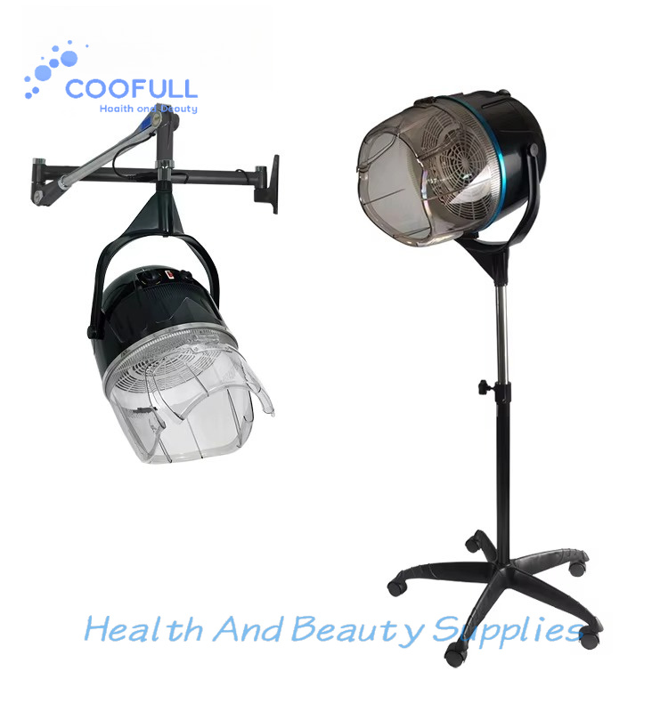 Hair Salon Hood Dryer Professional - Asciugacapelli Professionale Coofull con Supporto, Attrezzatura