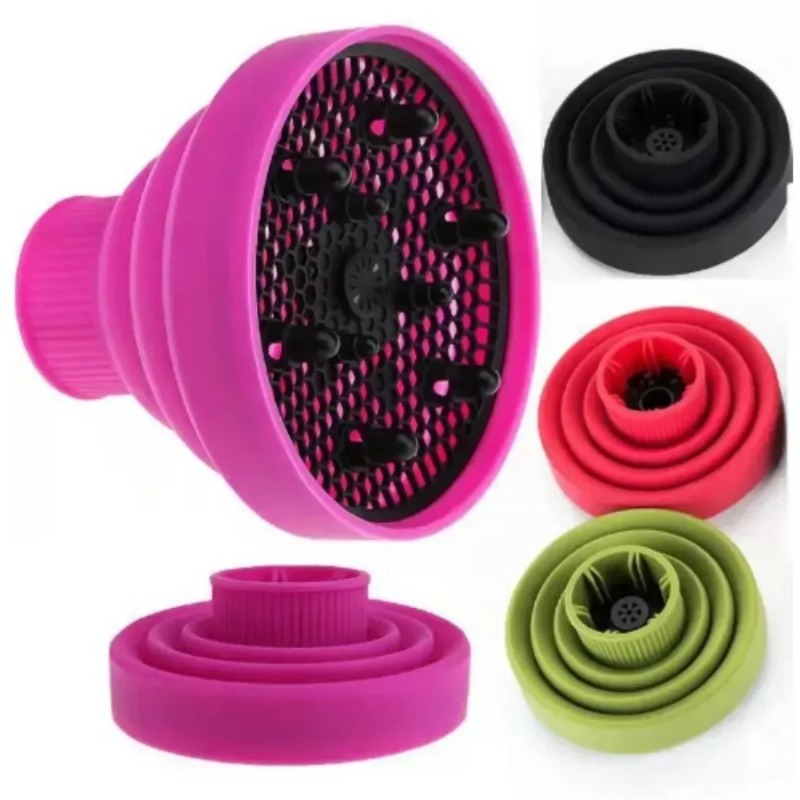 Hair Dryer Diffuser Attachment Universal - Diffusore e concentratore universali pieghevoli per