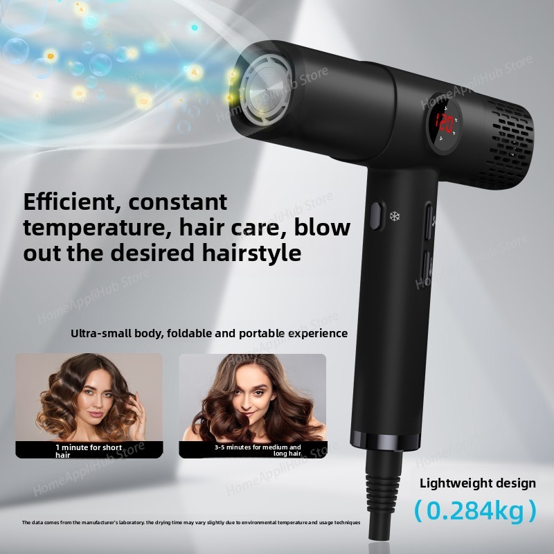 High Speed Hair Dryer Brushless 110000Rpm - Asciugacapelli ad alta velocità con display
