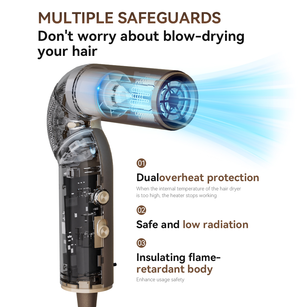 Nuovo Asciugacapelli da Viaggi - Foldable Travel Hair Dryer Brushless recensione e prezzo