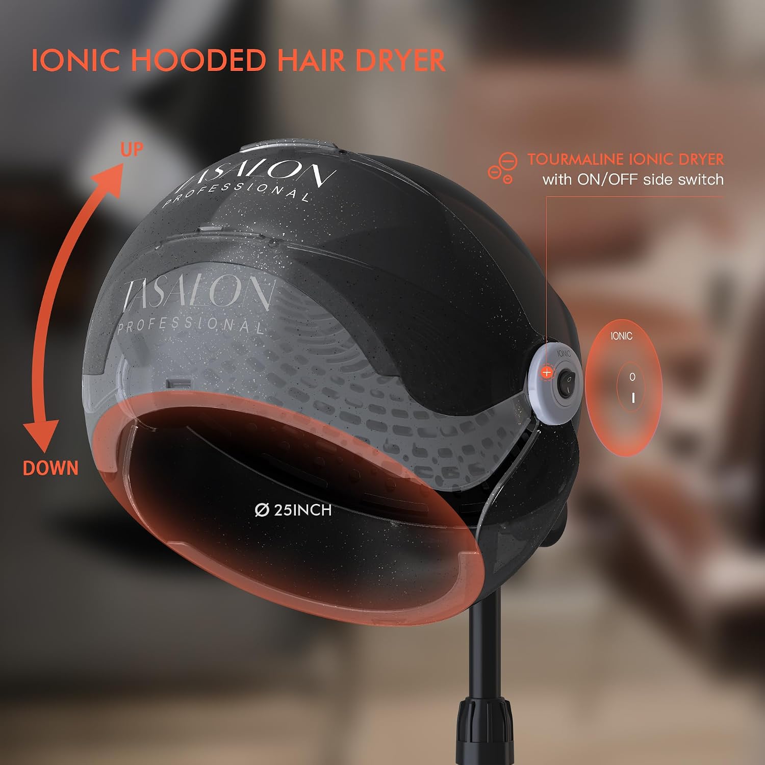 Asciugacapelli Portatile Ionic - Ionic Bonnet Hood Hair Dryer Stand recensione e prezzo