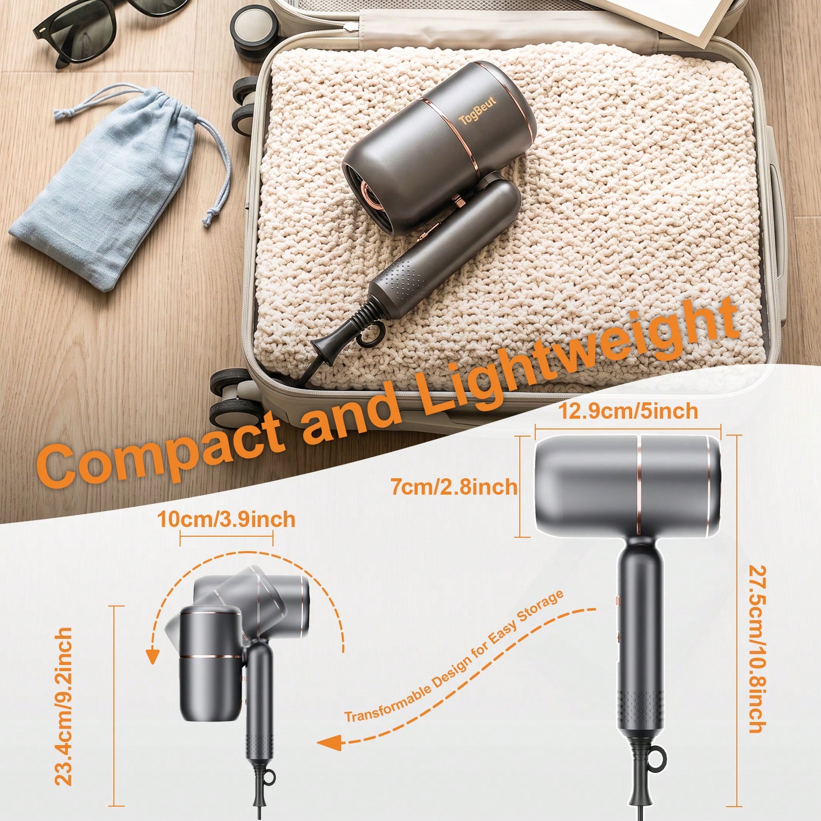 Asciugacapelli professionale a - Hair Blow Dryer Low Noise Powerful recensione e prezzo