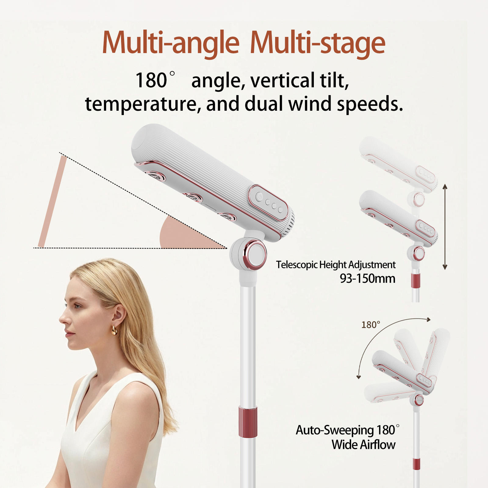 Asciugacapelli a piantana a ma - Hair Dryer Stand Hands Free Floor recensione e prezzo