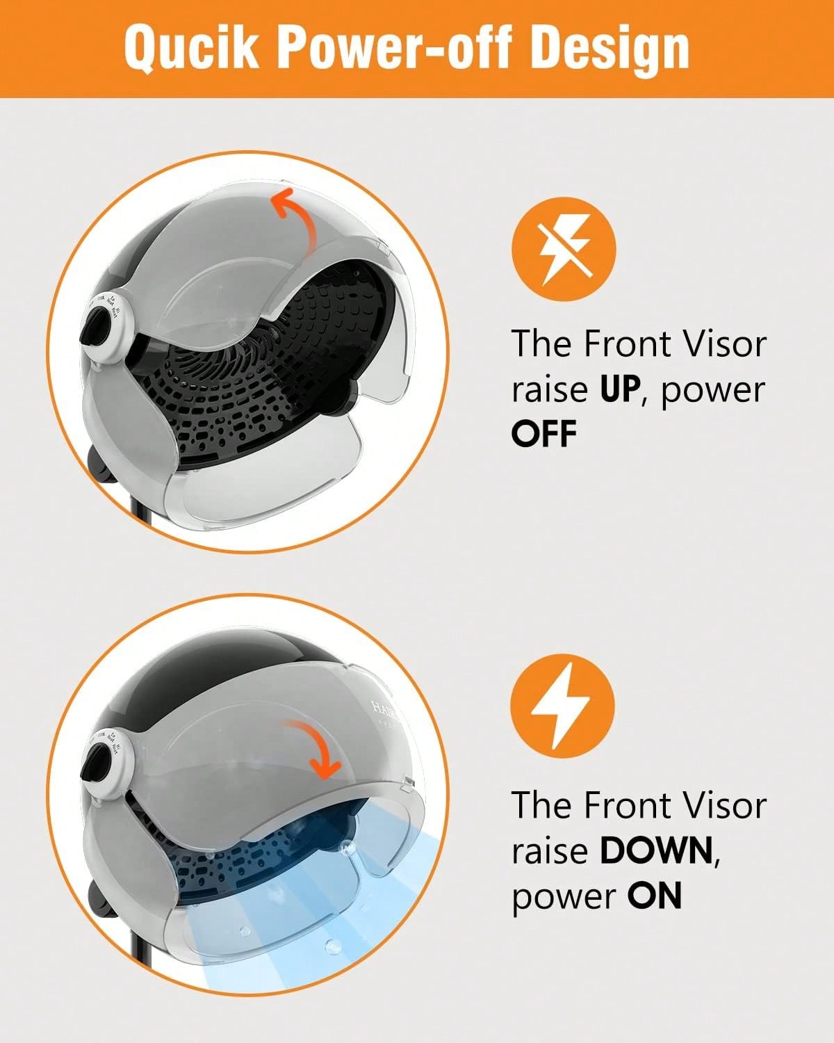 Asciugacapelli con cappuccio i - Ionic Bonnet Hood Hair Dryer Stand recensione e prezzo