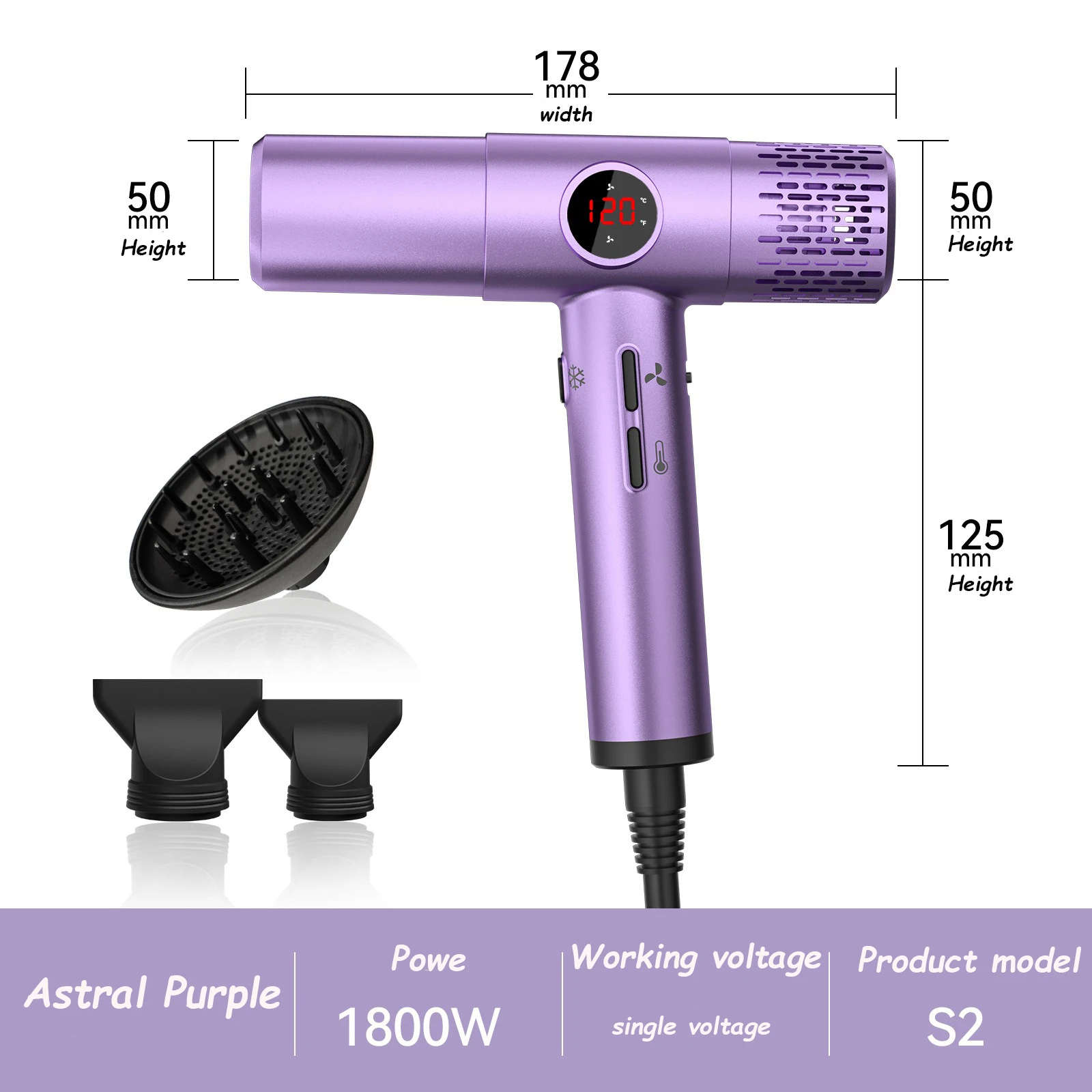 Asciugacapelli ad alta velocit - High Speed Hair Dryer Brushless 110000Rpm recensione e prezzo