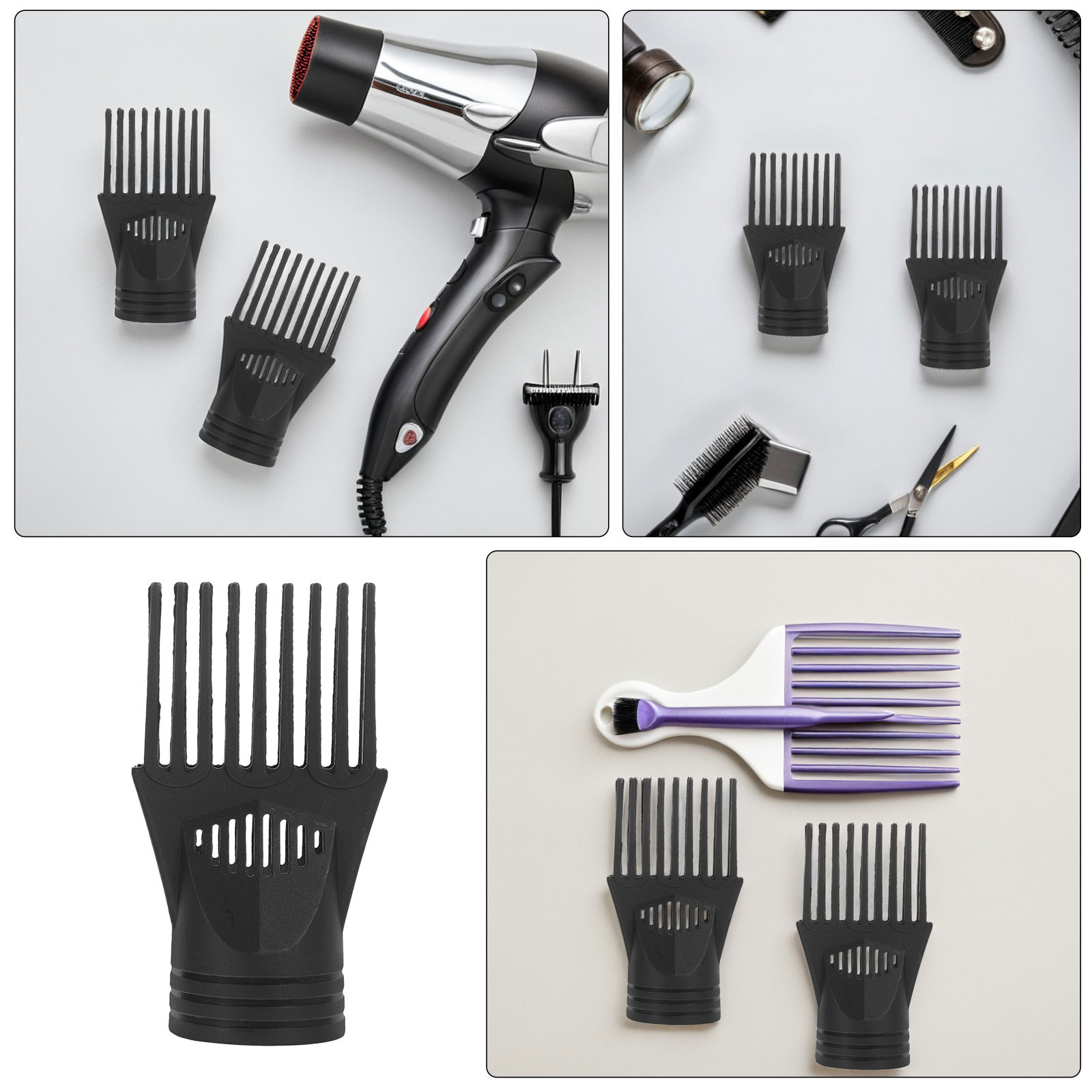 3 pezzi: pettine concentratore - Hair Dryer Styling Comb Attachment recensione e prezzo