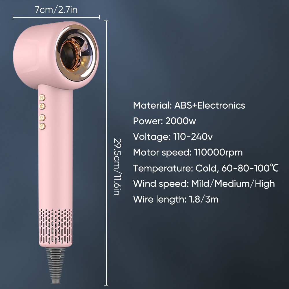 Asciugacapelli Professionale I - High Speed Hair Dryer Brushless 110000Rpm recensione e prezzo