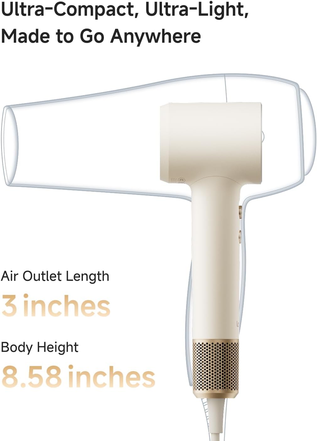 Asciugacapelli ionico compatto - Hair Blow Dryer Low Noise Powerful recensione e prezzo