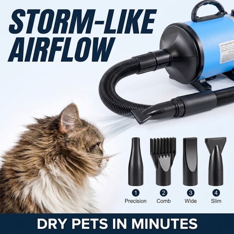 Asciugacapelli per Animali Dom - Hair Blow Dryer Low Noise Powerful recensione e prezzo